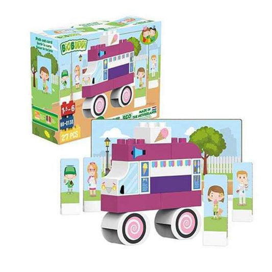 Biobuddi Our World Ice Cream Truck ECO Friendly Building Set 100667