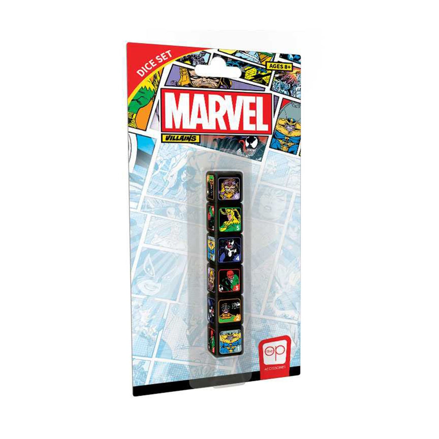 USAopoly Marvel Villains 6 Piece Dice Set