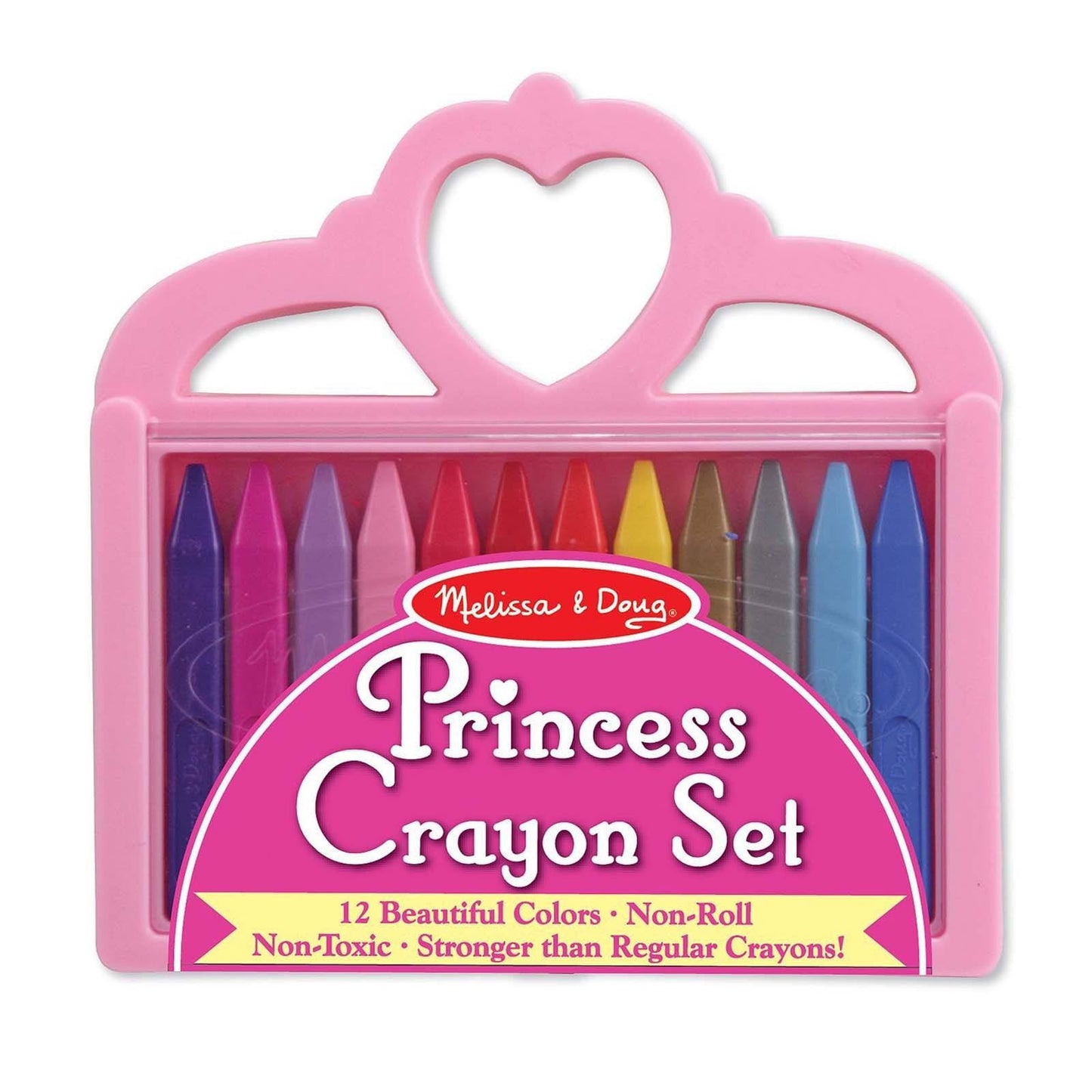 Melissa And Doug 12 Colors Princess Crayon Set