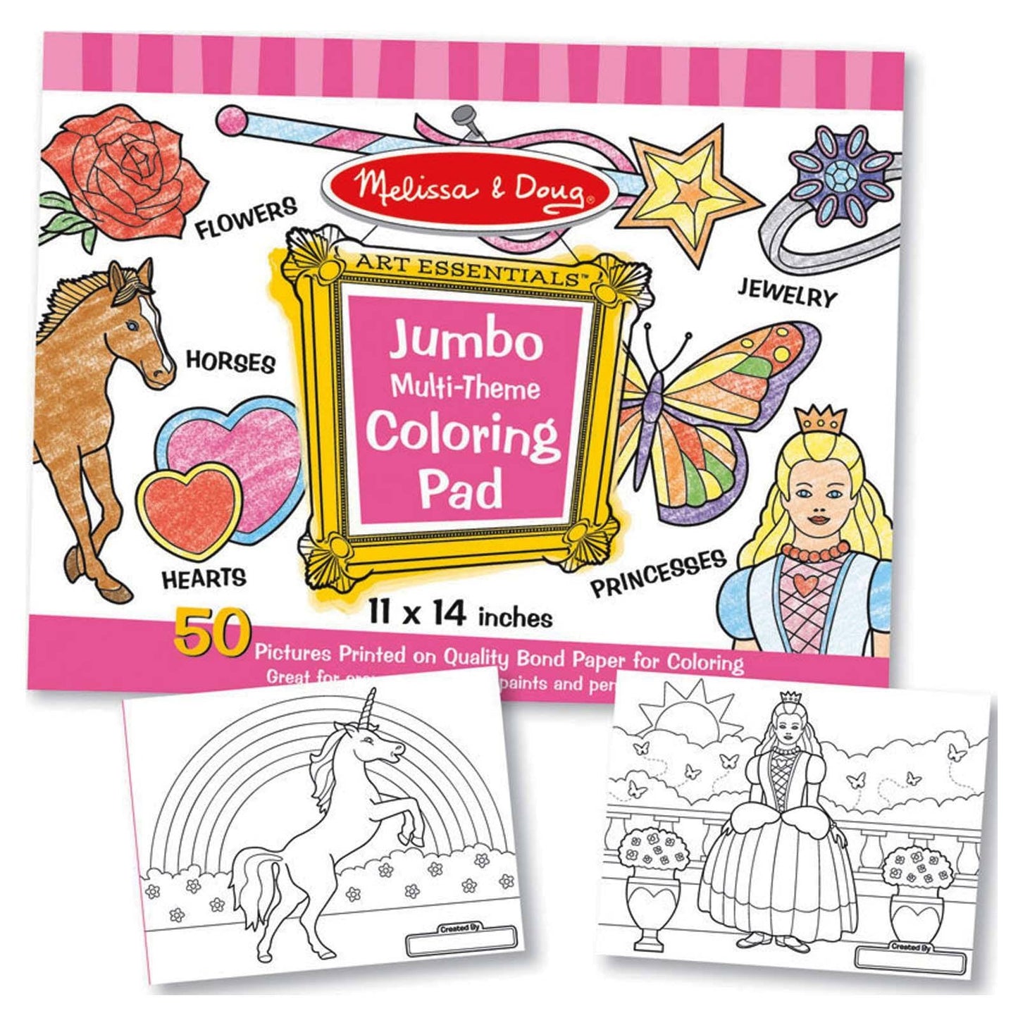 Melissa And Doug Jumbo Multi-Theme Coloring Pad