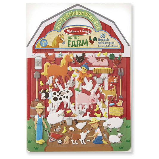 Melissa And Doug On The Farm Puffy Reusable Sticker Set