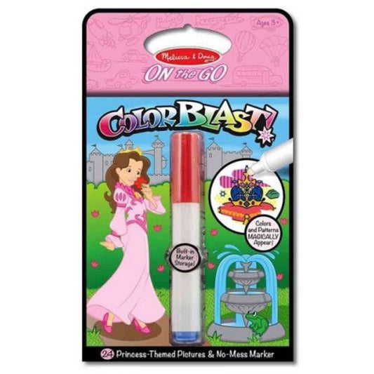 Melissa And Doug On The Go Princess Color Blast With Marker Set