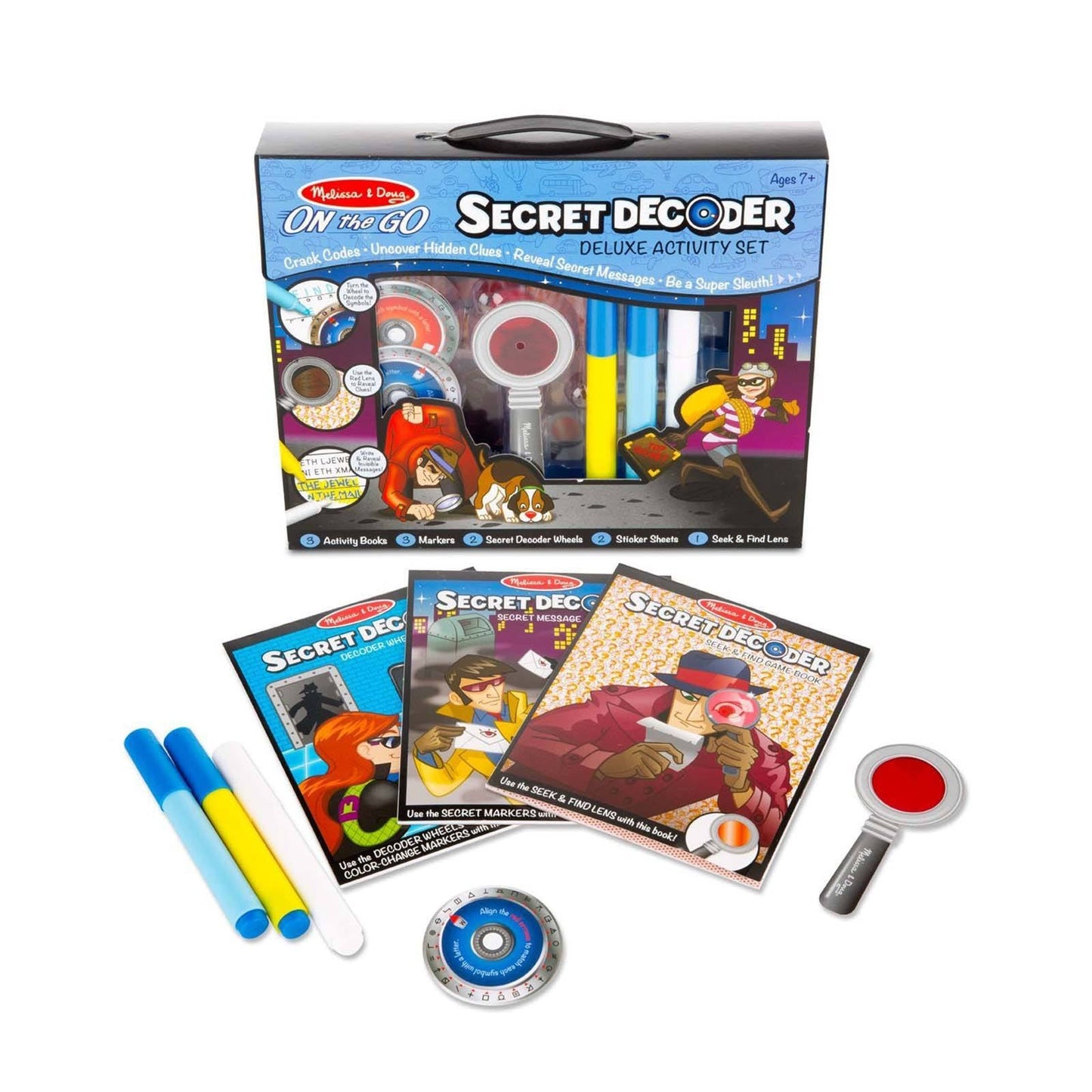 Melissa And Doug On The Go Secret Decoder Deluxe Activity Set