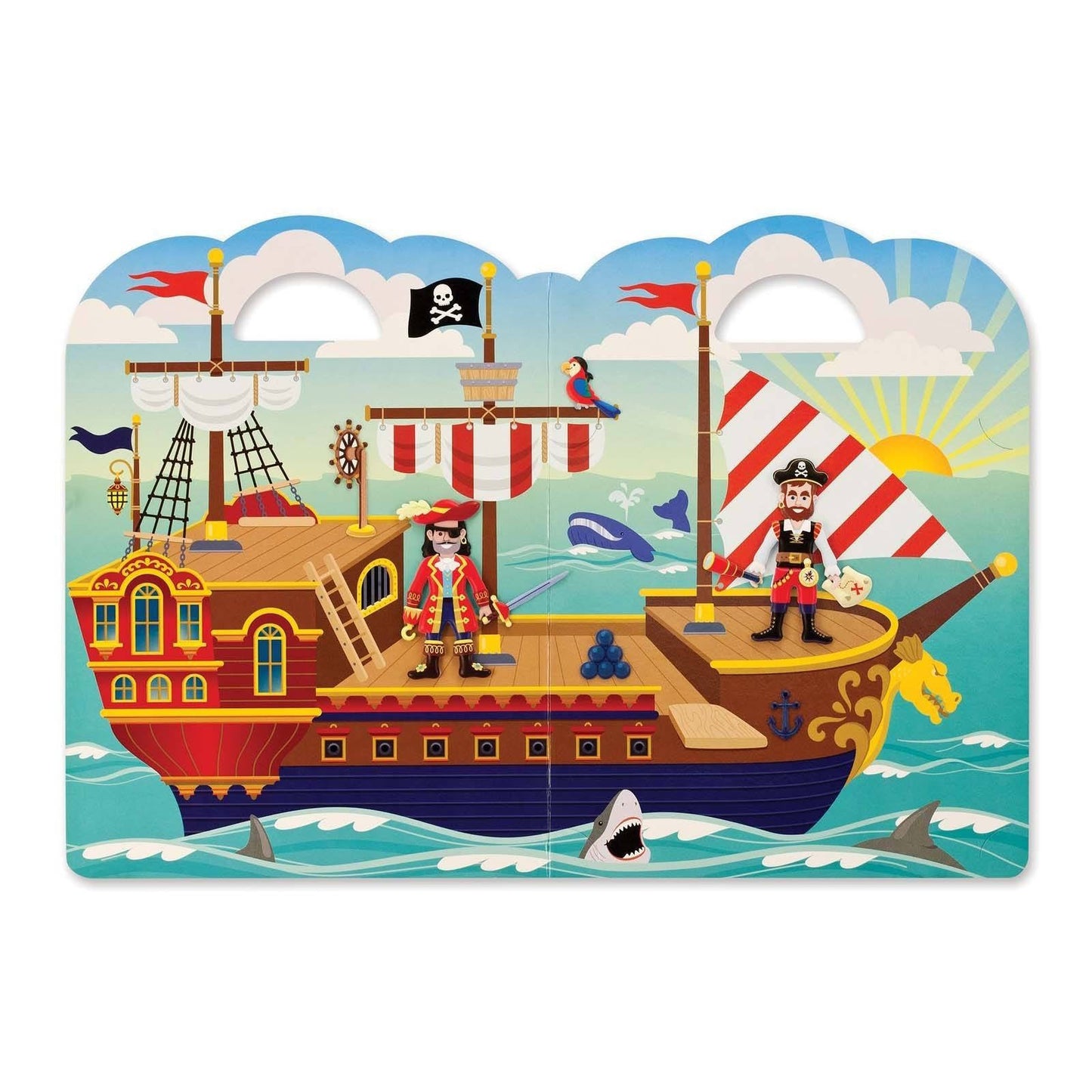 Melissa And Doug Pirate Puffy Reusable Sticker Set