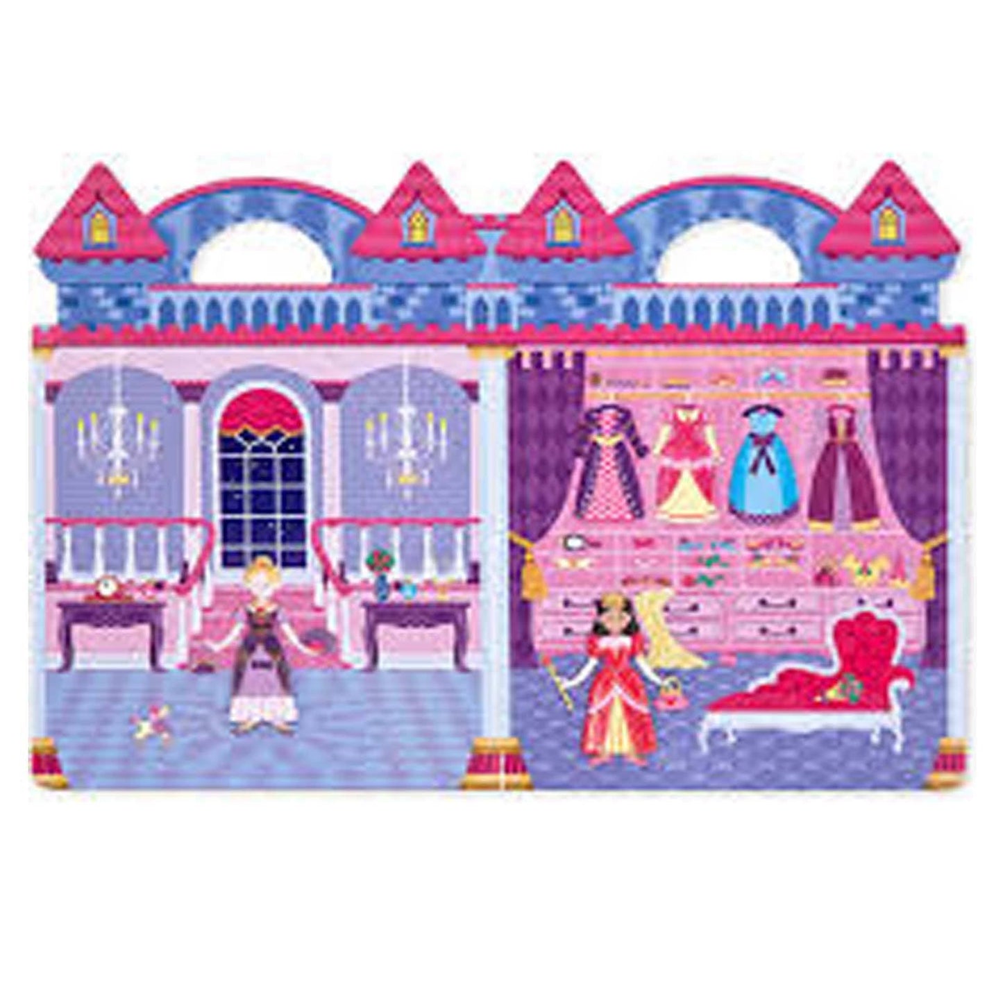 Melissa And Doug Princess Puffy Reusable Sticker Set