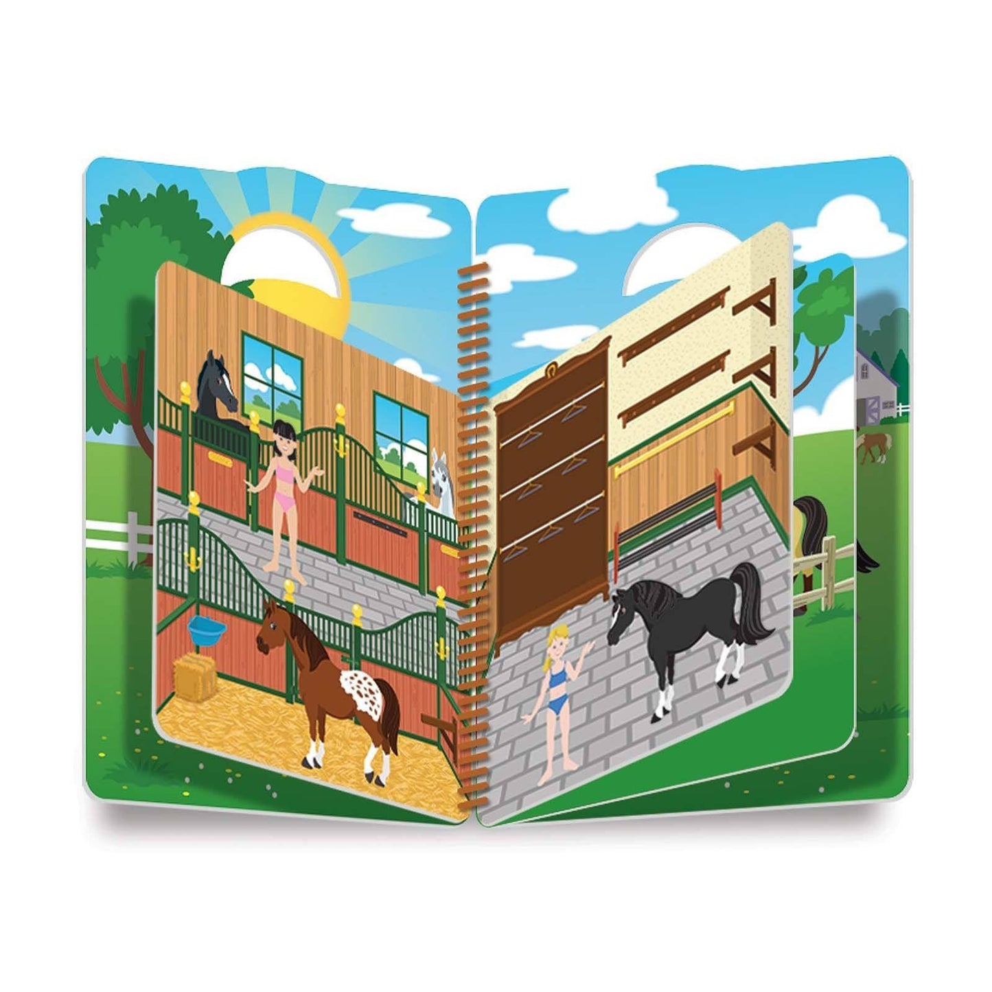 Melissa And Doug Reusable Puffy Riding Club Sticker Activity Book
