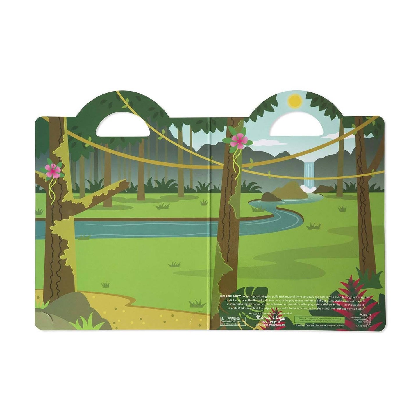 Melissa And Doug Safari Puffy Reusable Sticker Set