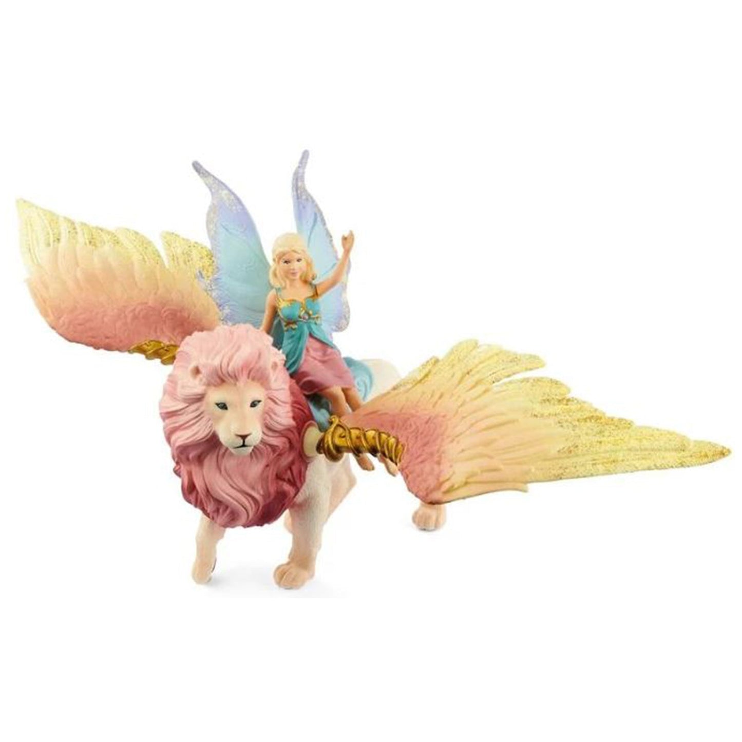 Schleich Bayala Fairy In Flight On Winged Lion Set 70714