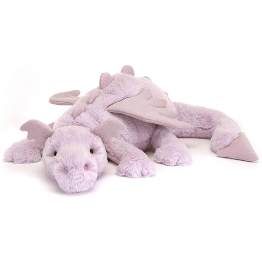 Jellycat Dragon Lavender Huge 26 Inch Plush Figure