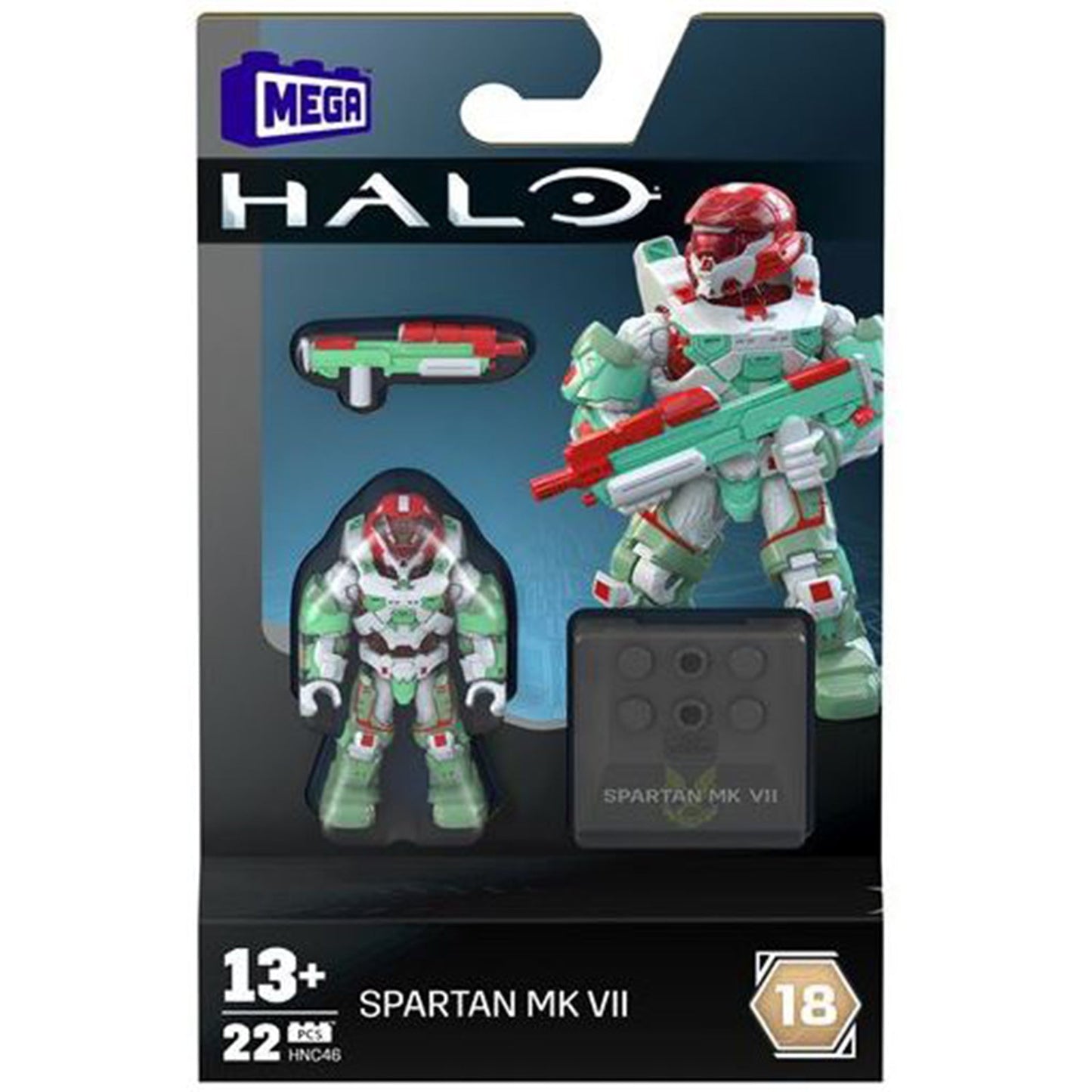 Mega Construx Halo Heroes Spartan MK VII Building Set