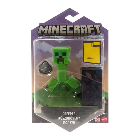 Mattel Minecraft Build A Portal Creeper Figure