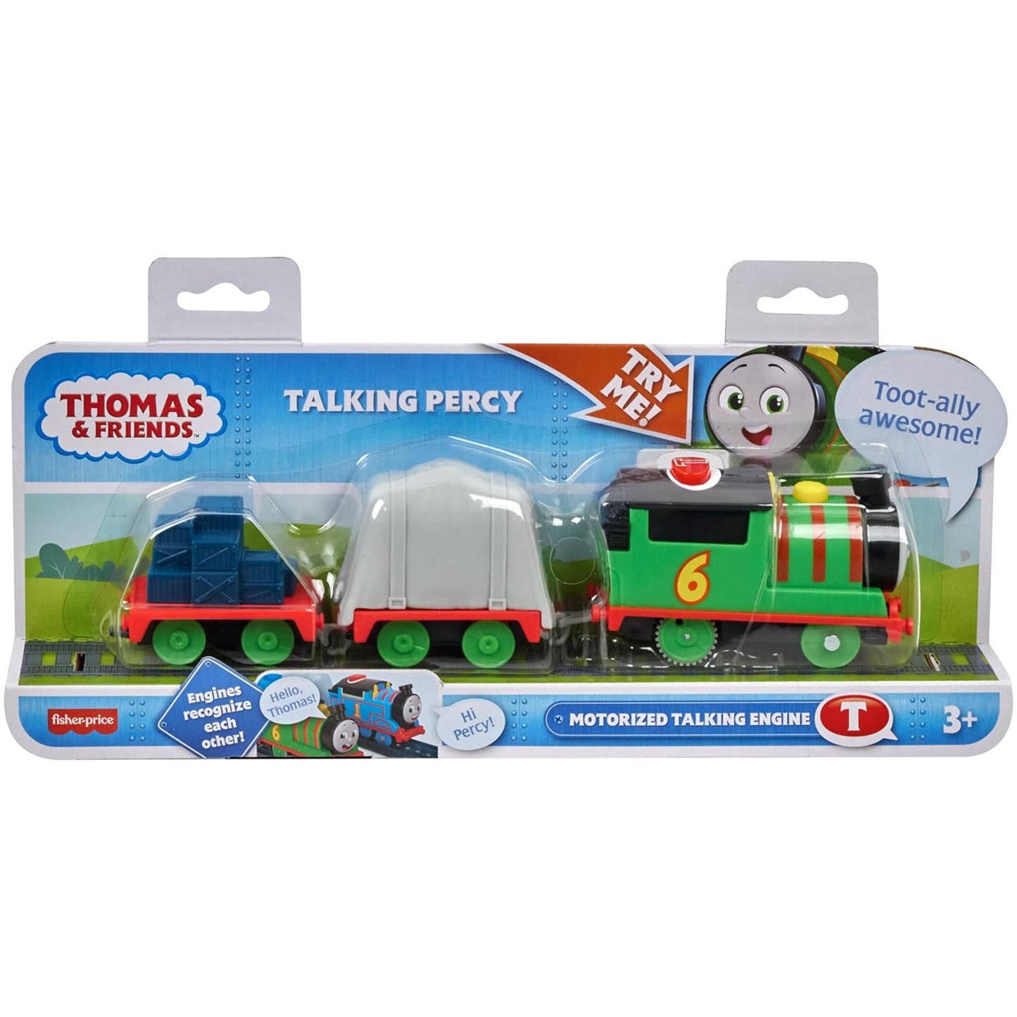 Fisher Price Thomas And Friends Talking Percy Motorized Talking Engine Set