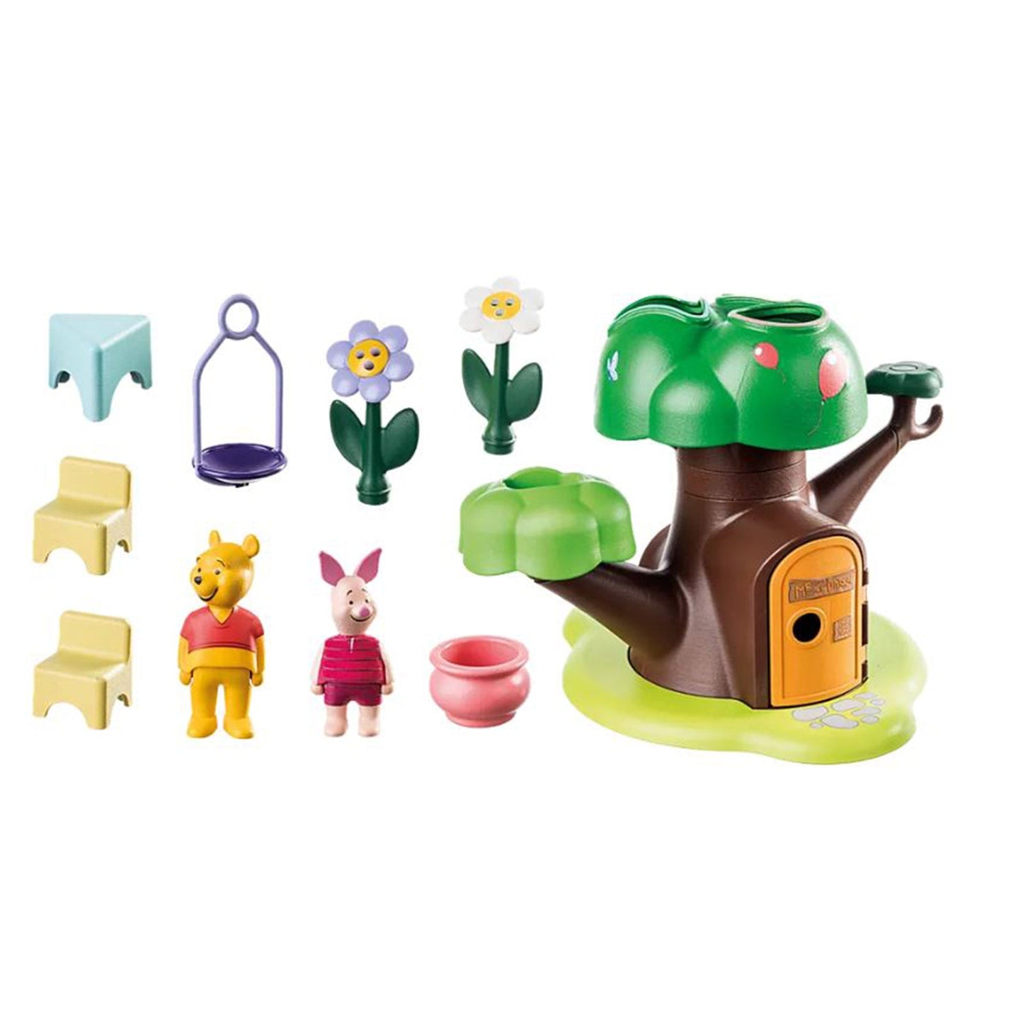 Playmobil 123 Disney Winnie The Pooh Winnie's And Piglet's Tree House Building Set