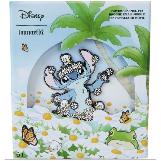 Loungefly Disney Lilo And Stitch Springtime Stitch 3 Inch Collector Box Pin