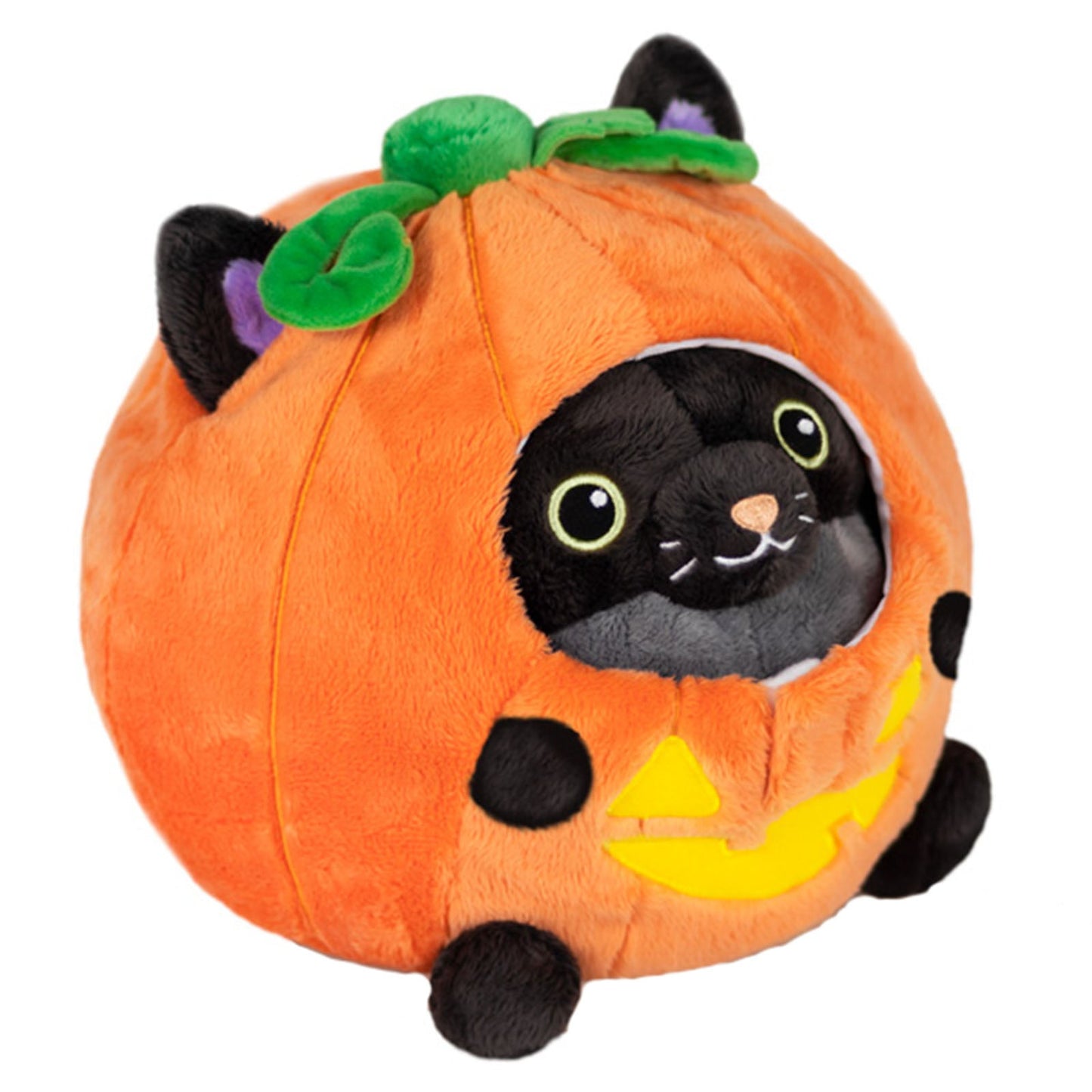 Squishable Undercover Black Kitty In Pumpkin 7 Inch Plush Figure