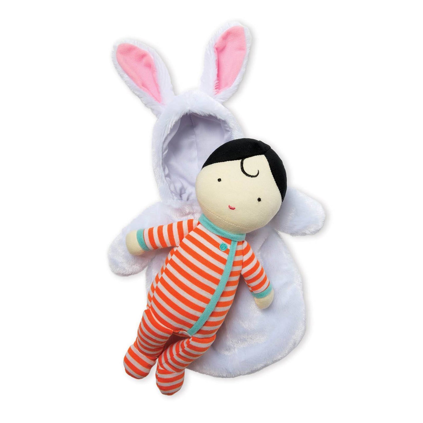 Manhattan Toy Snuggle Baby Hooded Bunny Sleep Sack 10 Inch Plush Doll Figure