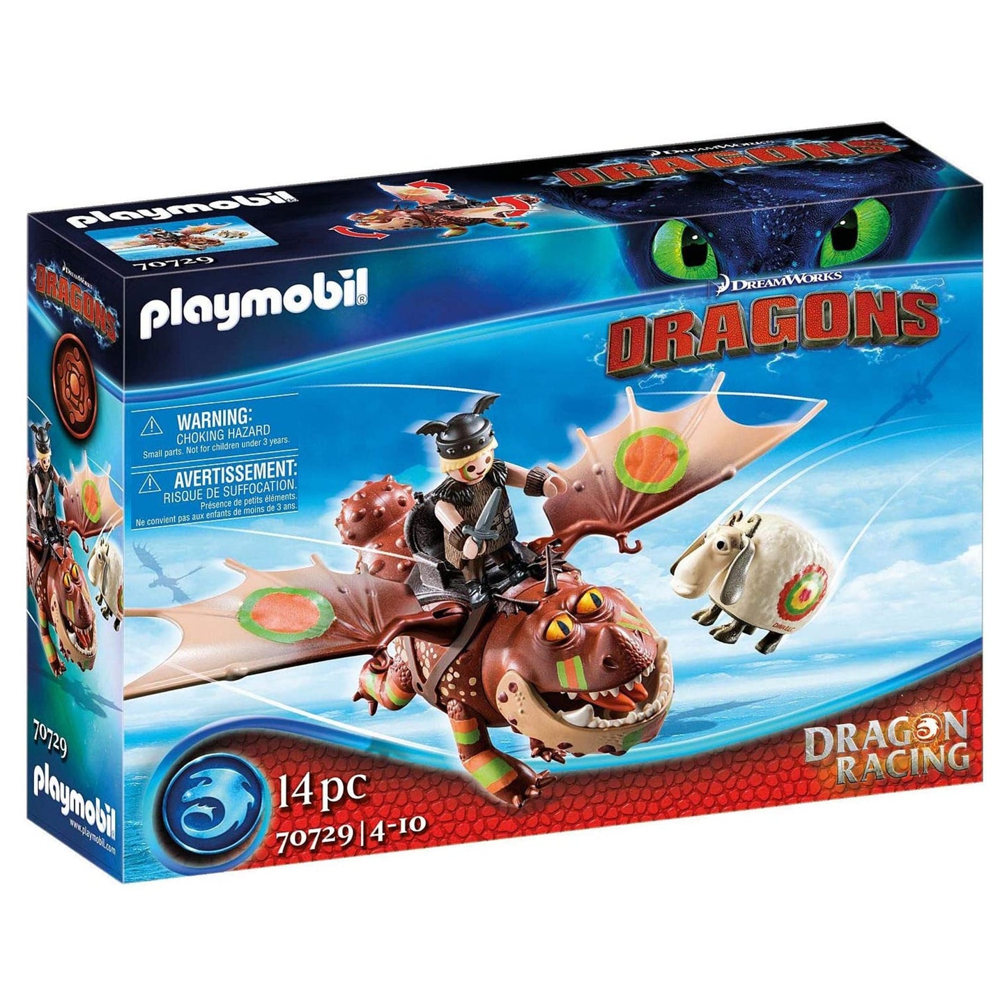 Playmobil Dragon Racing Fishlegs And Meatlug 70729