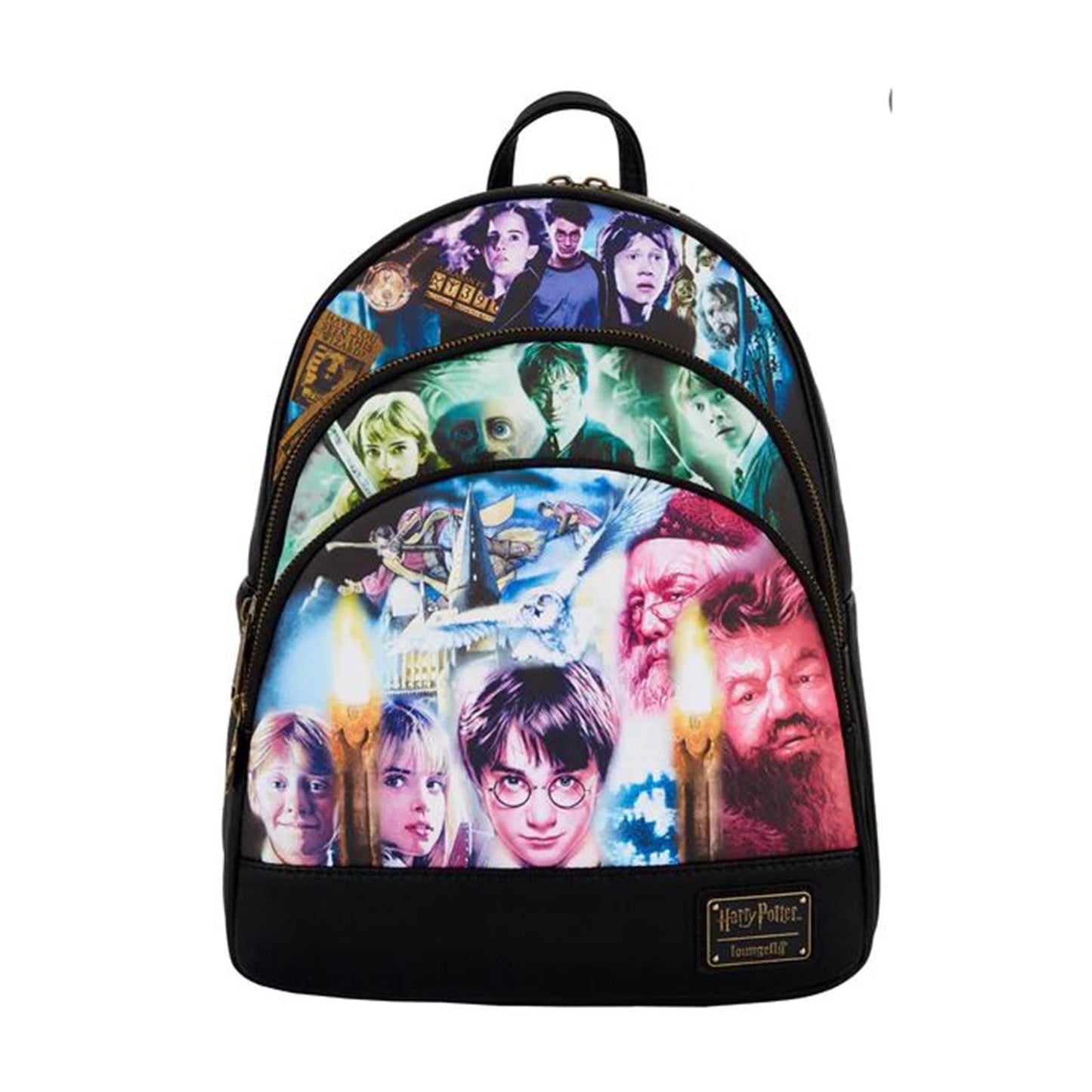 Loungefly Harry Potter Trilogy Triple Pocket Mini Backpack