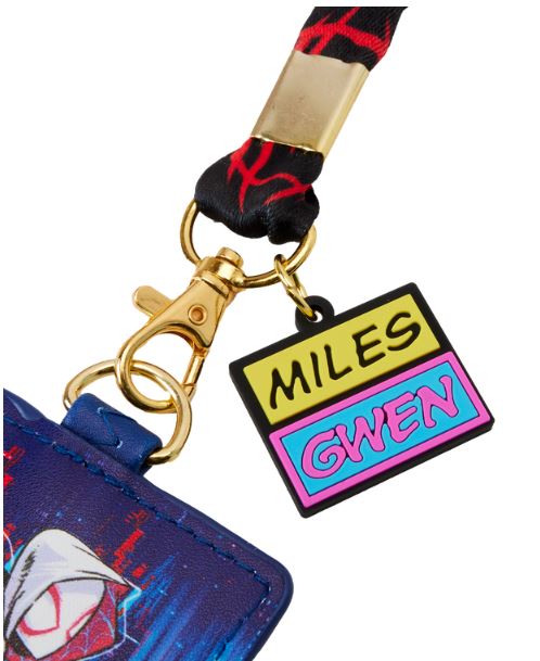 Loungefly Marvel Spiderverse Miles And Gwen Lanyard With Cardholder