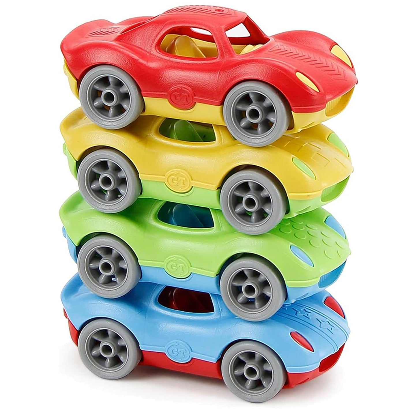 Green Toys Stack & Link Racers 4 Vehicle Set