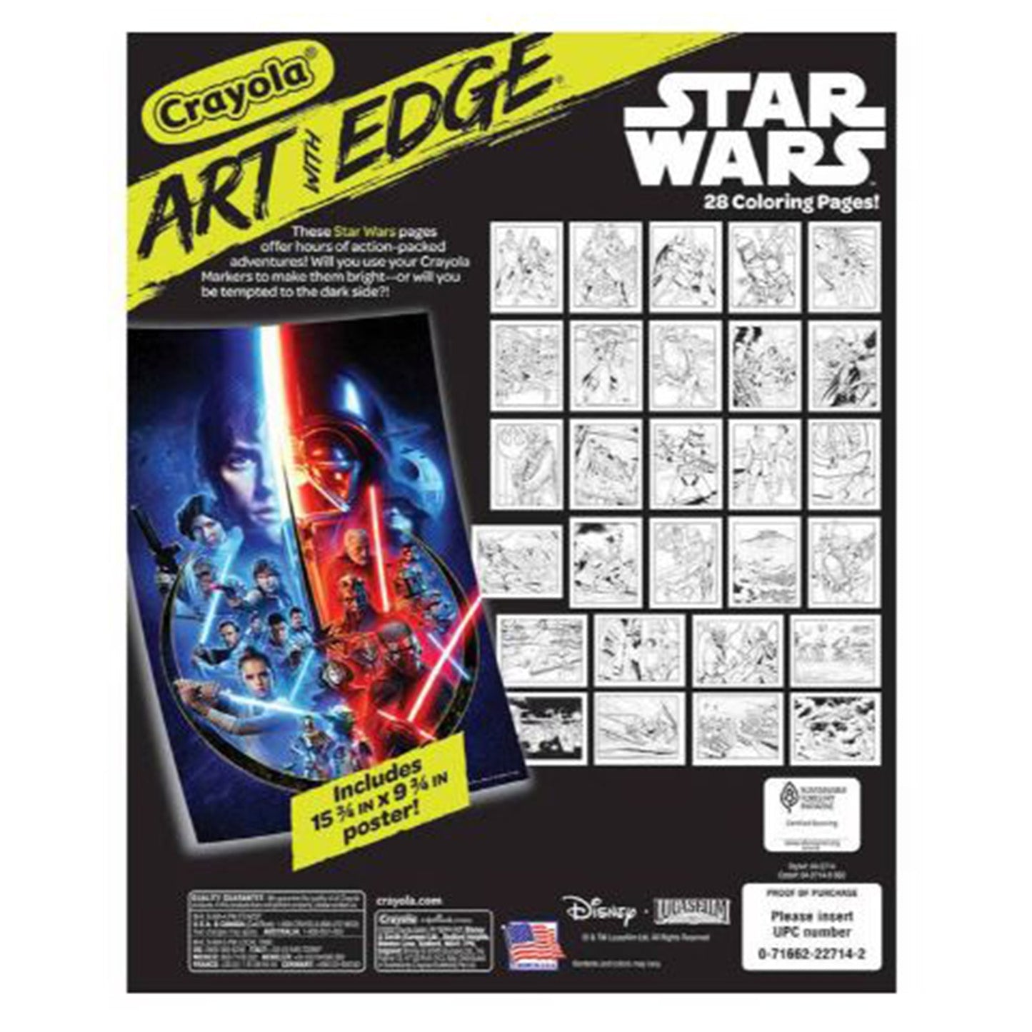 Crayola Star Wars Art With Edge Coloring Book