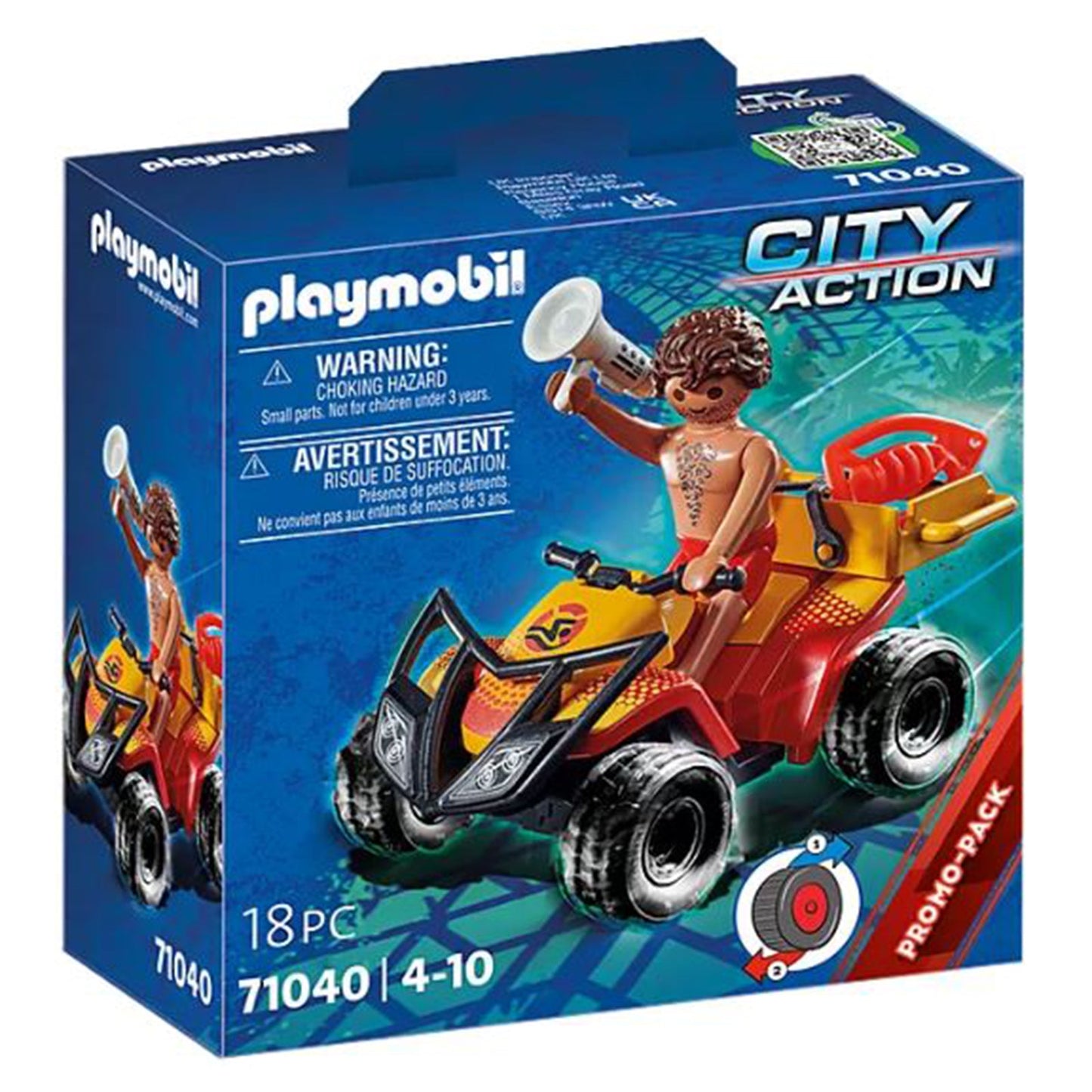 Playmobil City Action Beach Patrol Quad Building Set 71040