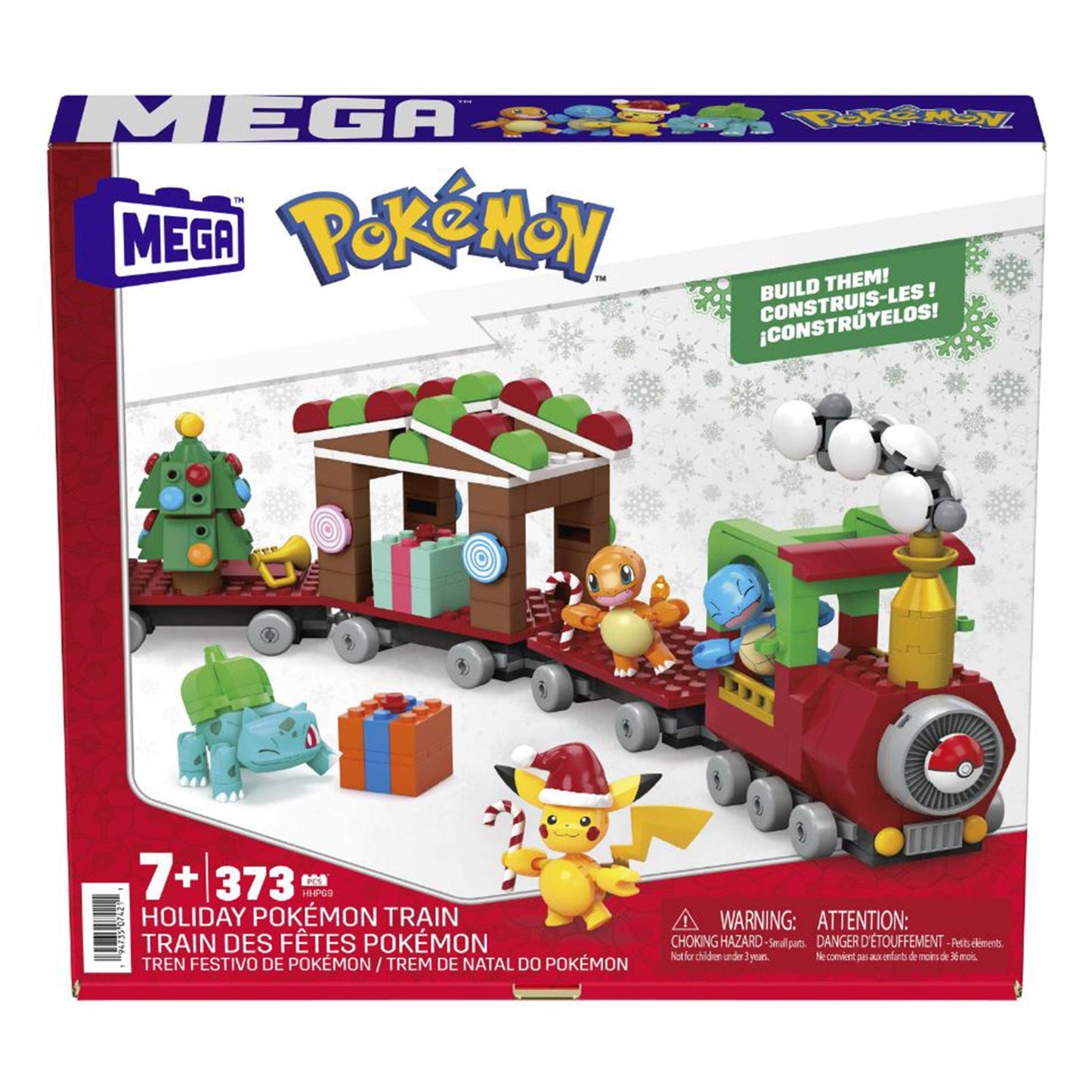 MEGA Pokemon Holiday Train Building Set