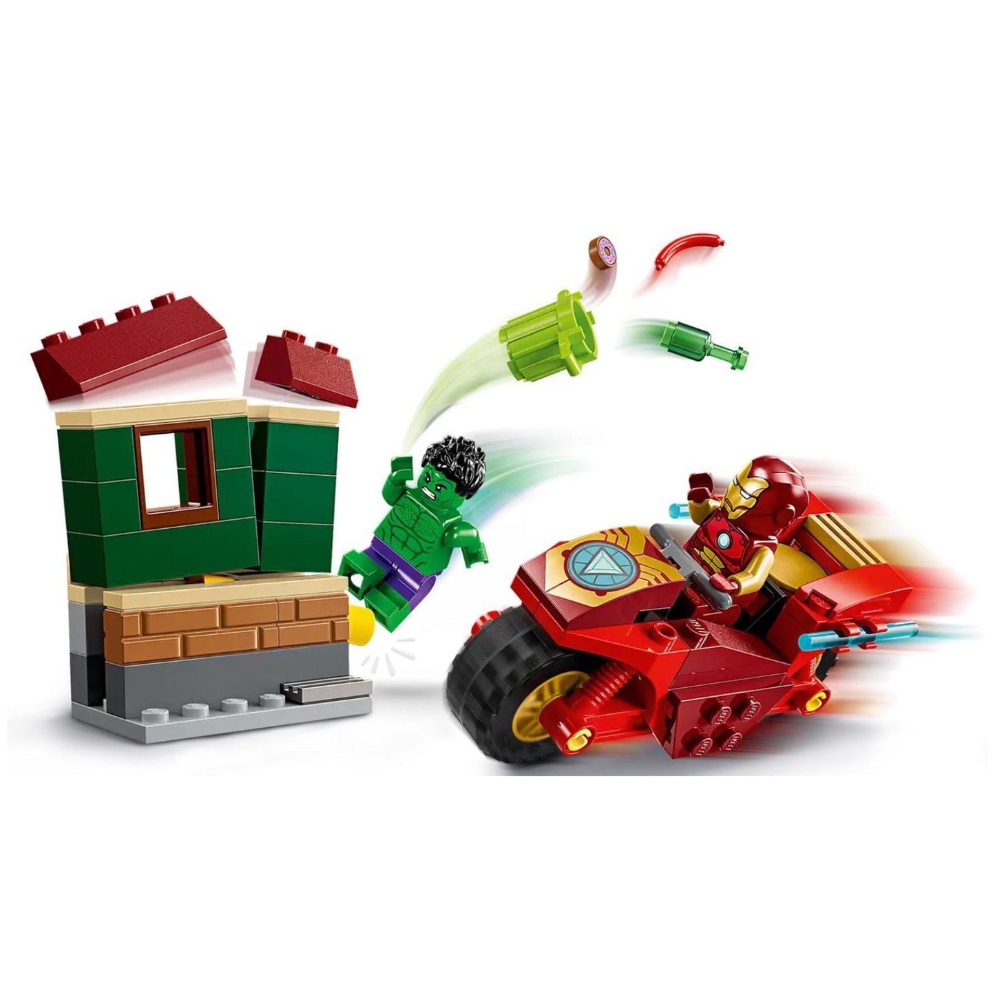 LEGO® Marvel Iron Man With Bike And The Hulk Building Set 76287