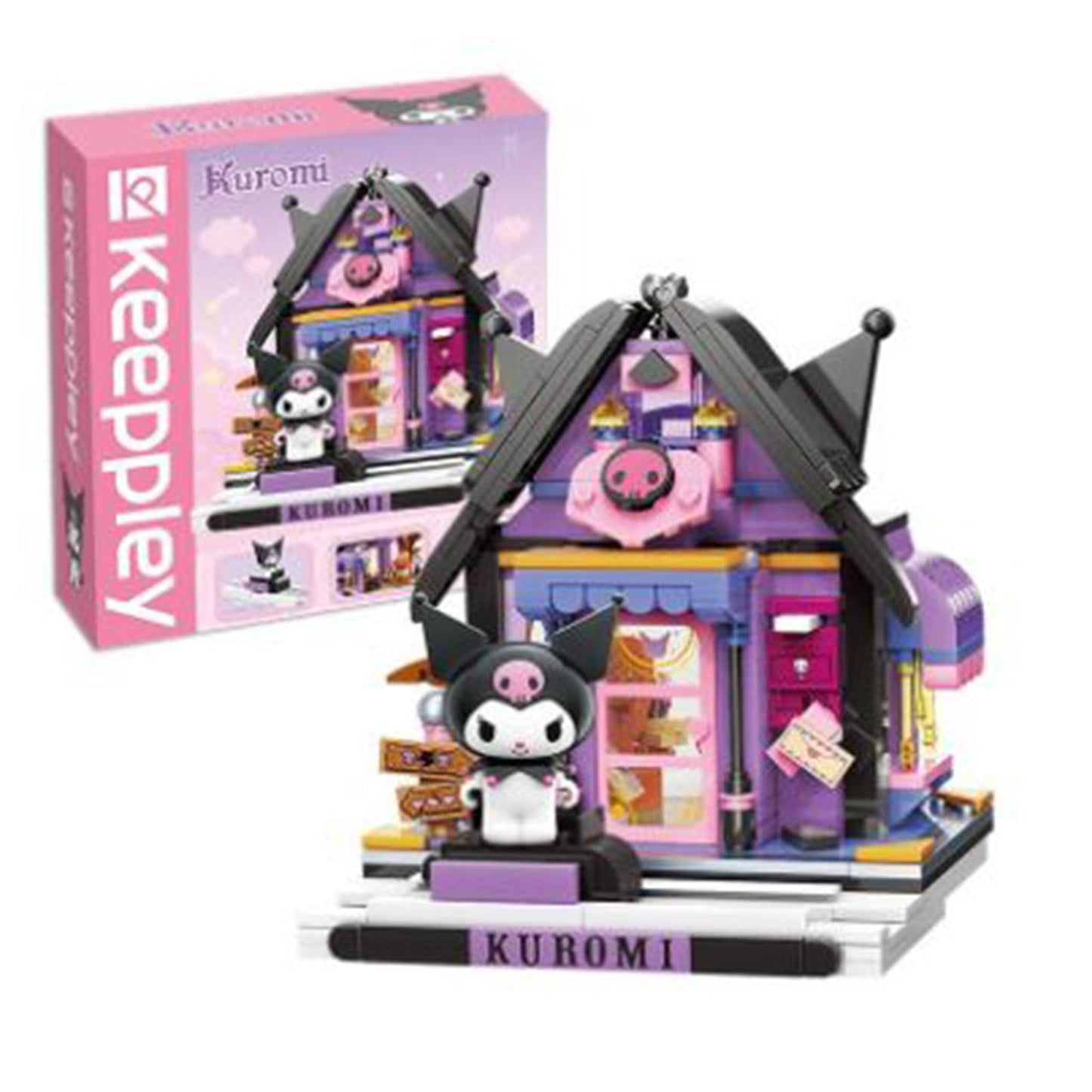 QMAN Keeppley Sanrio Kuromi Astrological Cabin Building Block Set