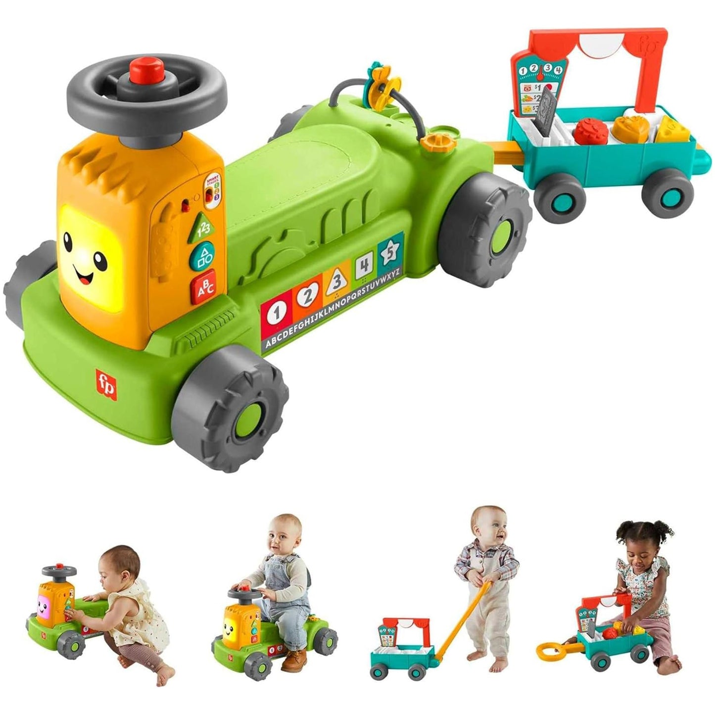 Fisher Price Laugh And Learn 4 In 1 Farm To Market Tractor Playset