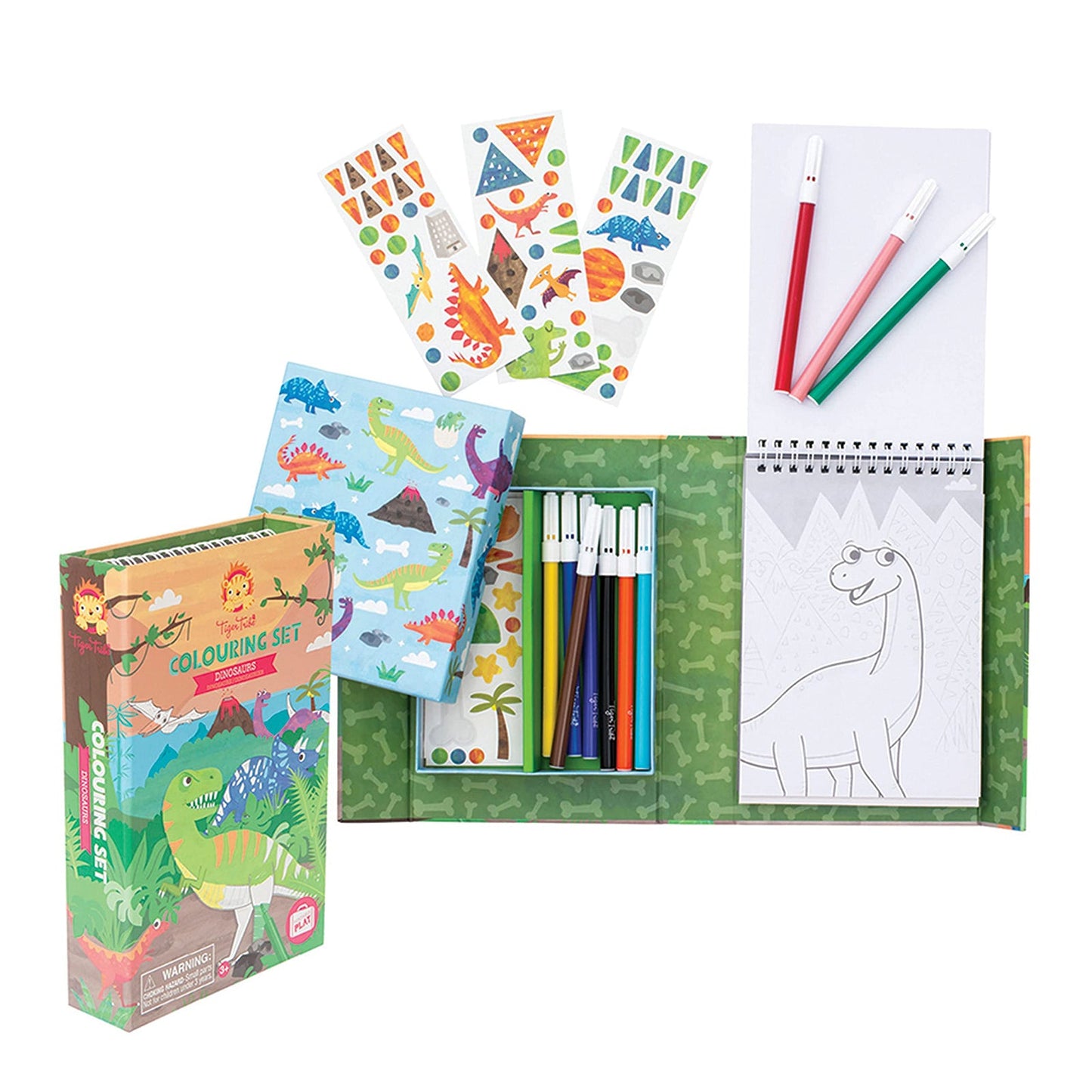 Tiger Tribe Dinosaurs Coloring Set