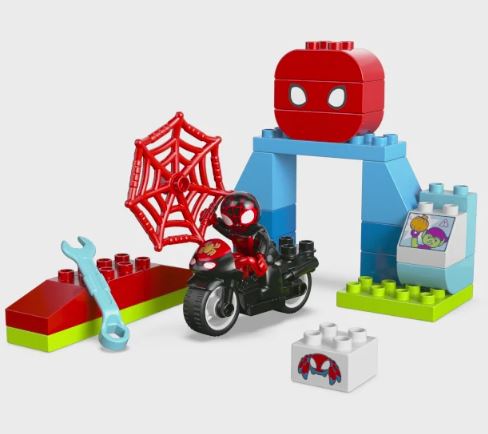 LEGO® Duplo Marvel Spidey Spin's Motorcycle Adventure Building Set 10424