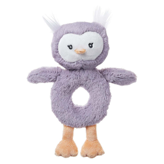 Gund Baby Toothpick Quinn Owl 7 Inch Plush Rattle