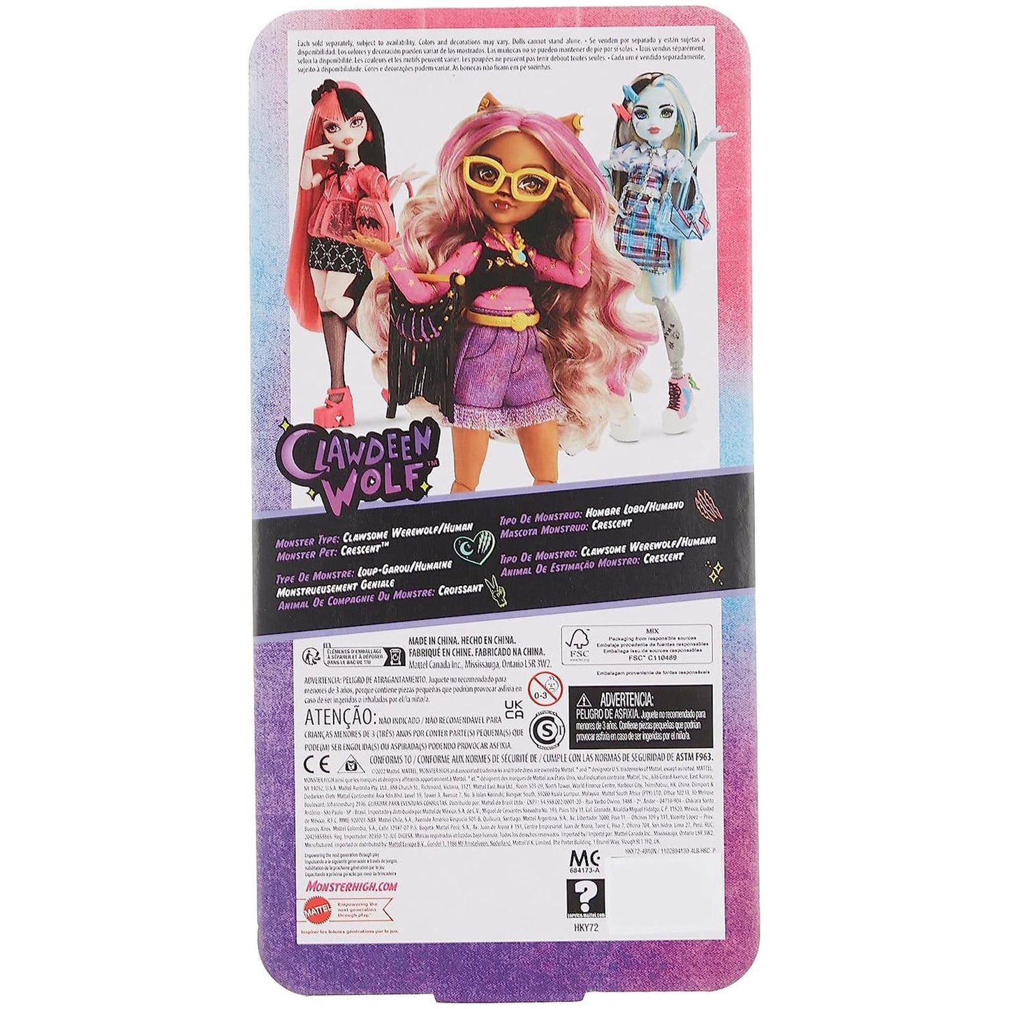 Monster High Clawdeen Wolf Day Out Doll Set