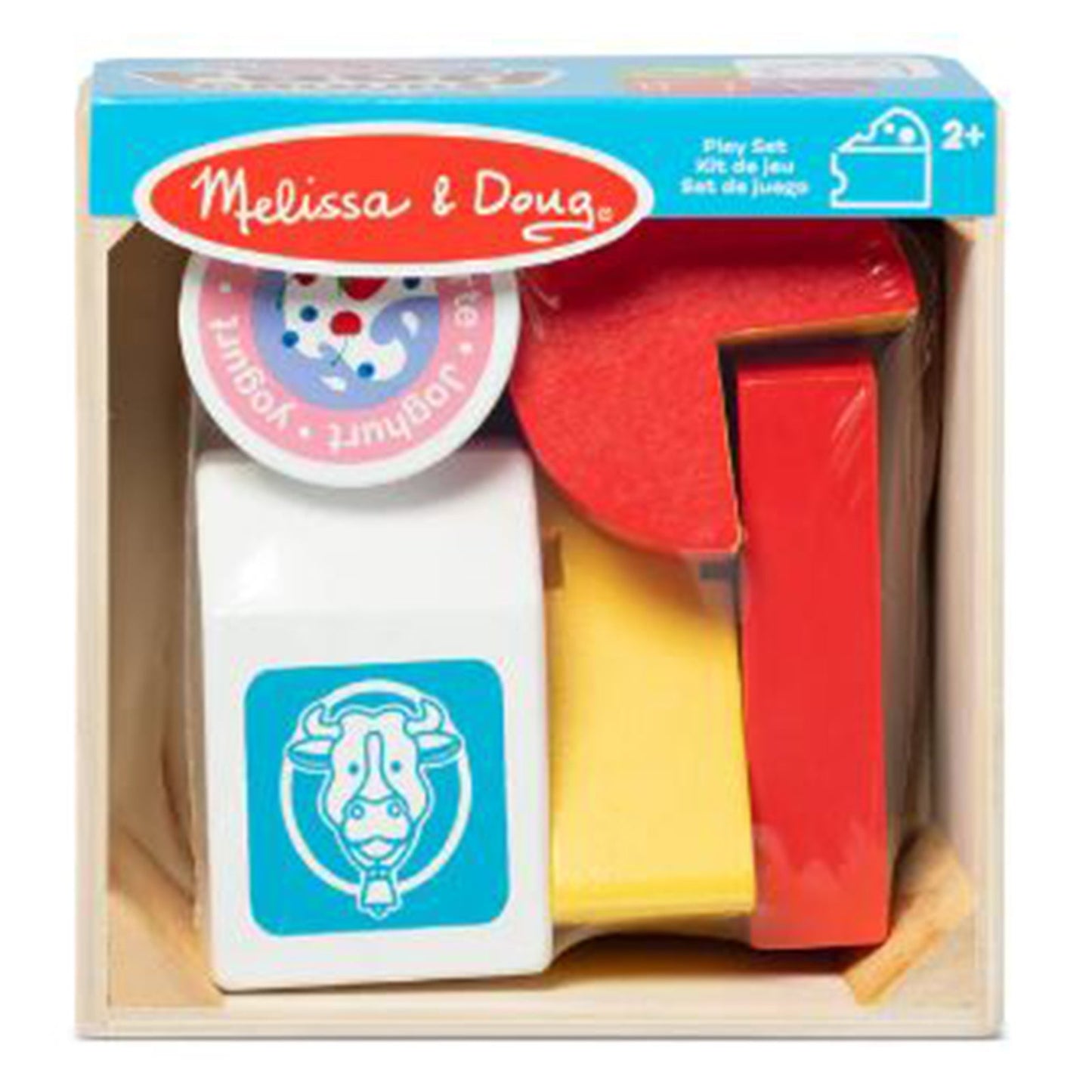 Melissa And Doug Wooden Food Groups Dairy Plat Set