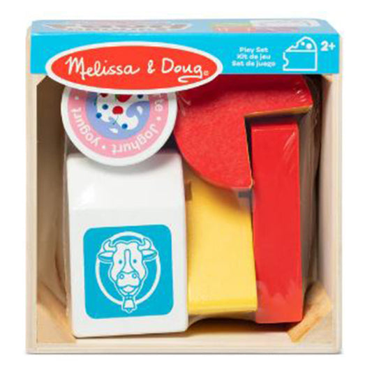 Melissa And Doug Wooden Food Groups Dairy Plat Set