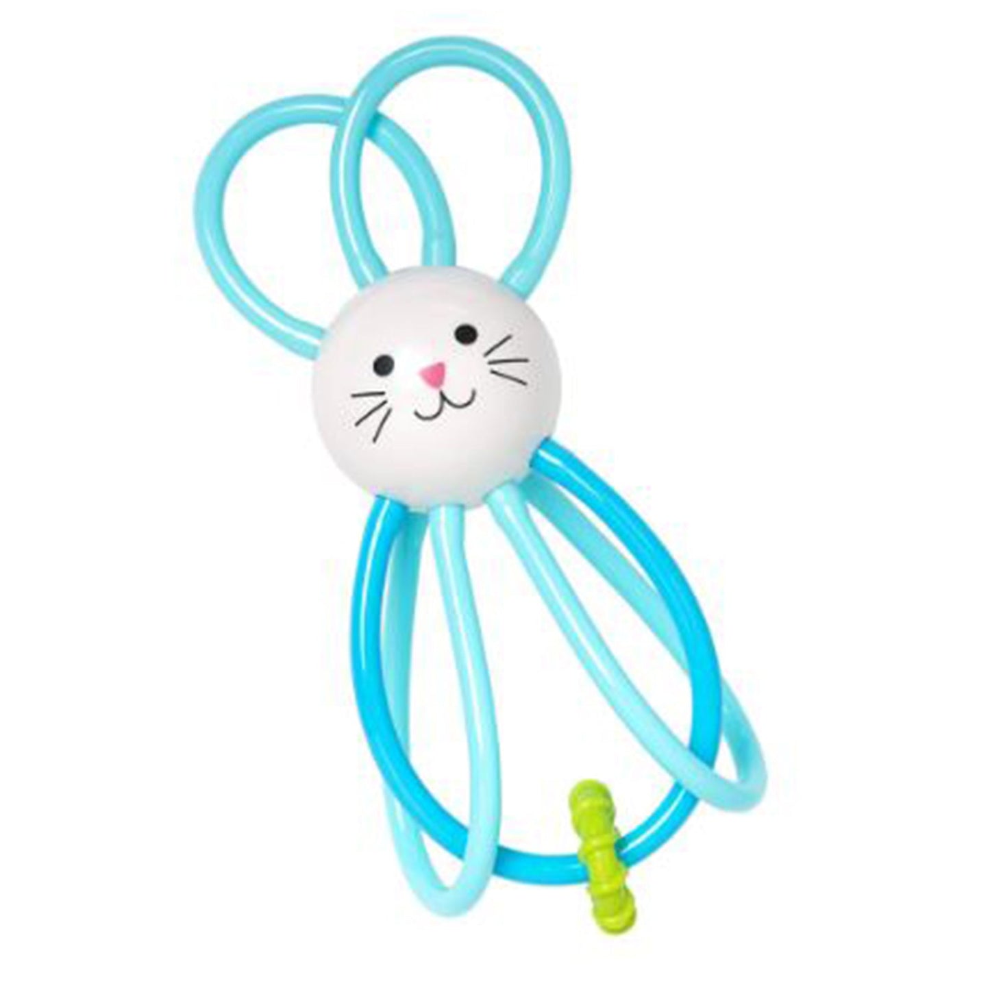 Manhattan Toys Zoo Winkel Bunny Blue Rattle Activity Toy