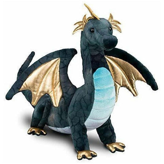 Douglas Aragon Navy Dragon 14 Inch Plush