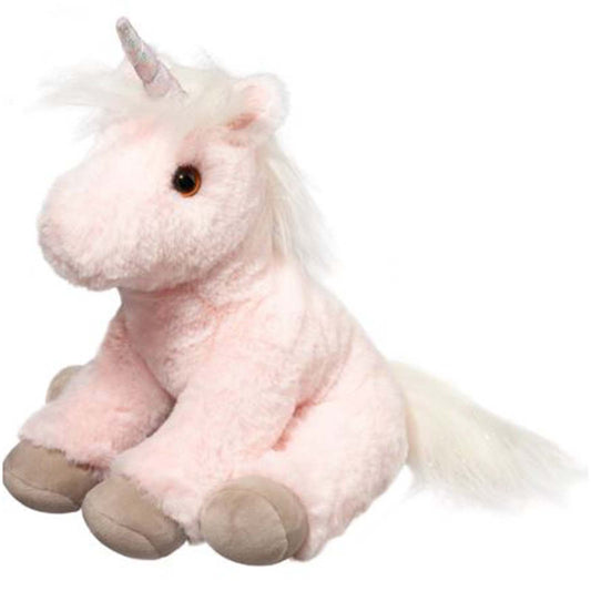 Douglas Lexie Pink Sitting Unicorn Soft 11 Inch Plush Figure