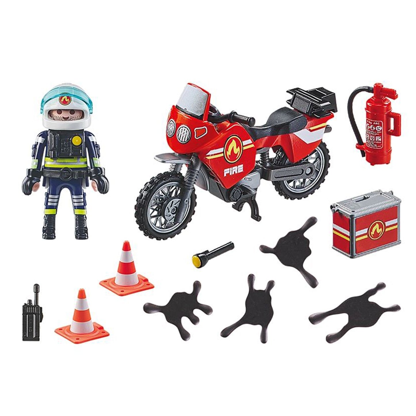 Playmobil Action Heroes Fire Motorcycle Building Set 71466