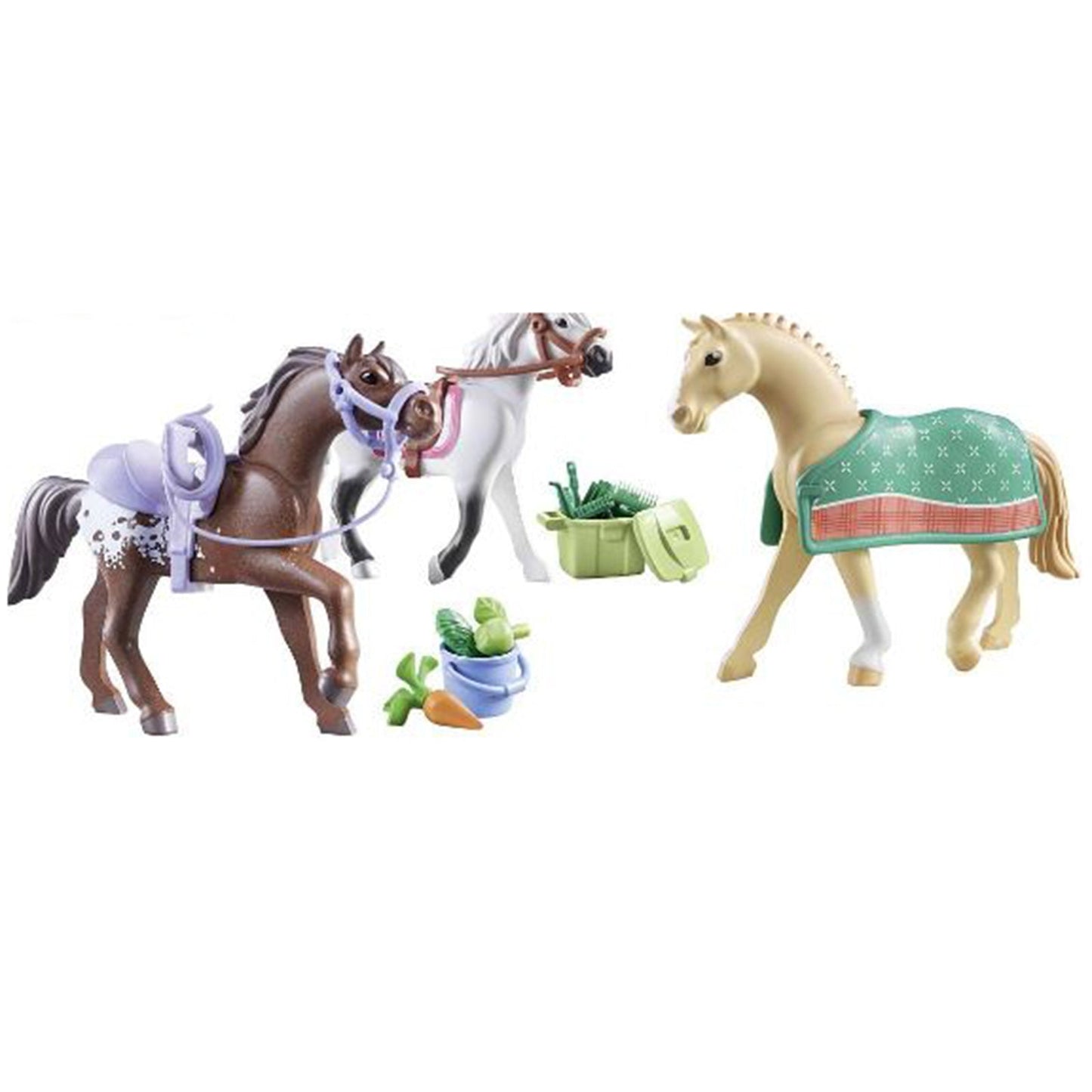 Playmobil Horses Of Waterfall Three Horse Building Set 71356