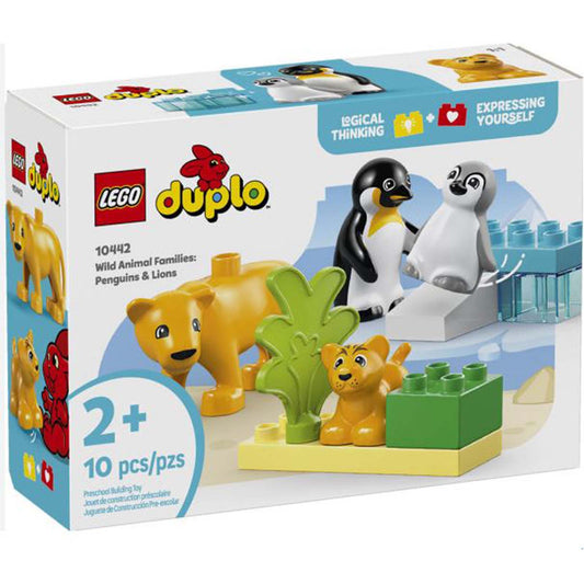 LEGO® DUPLO® Wild Animal Families Penguins And Lions Building Set 10442