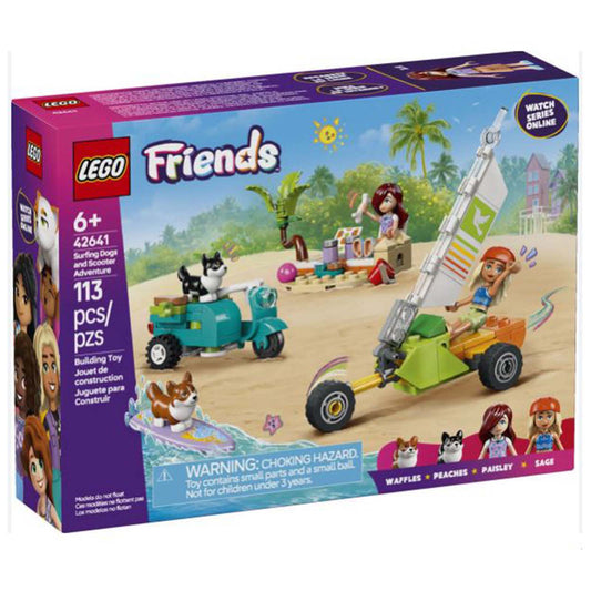 LEGO® Friends Surfing Dogs and Scooter Adventure Building Set 42641
