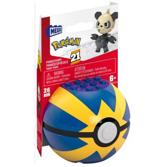 MEGA Pokemon Pancham With Quick Ball Building Set