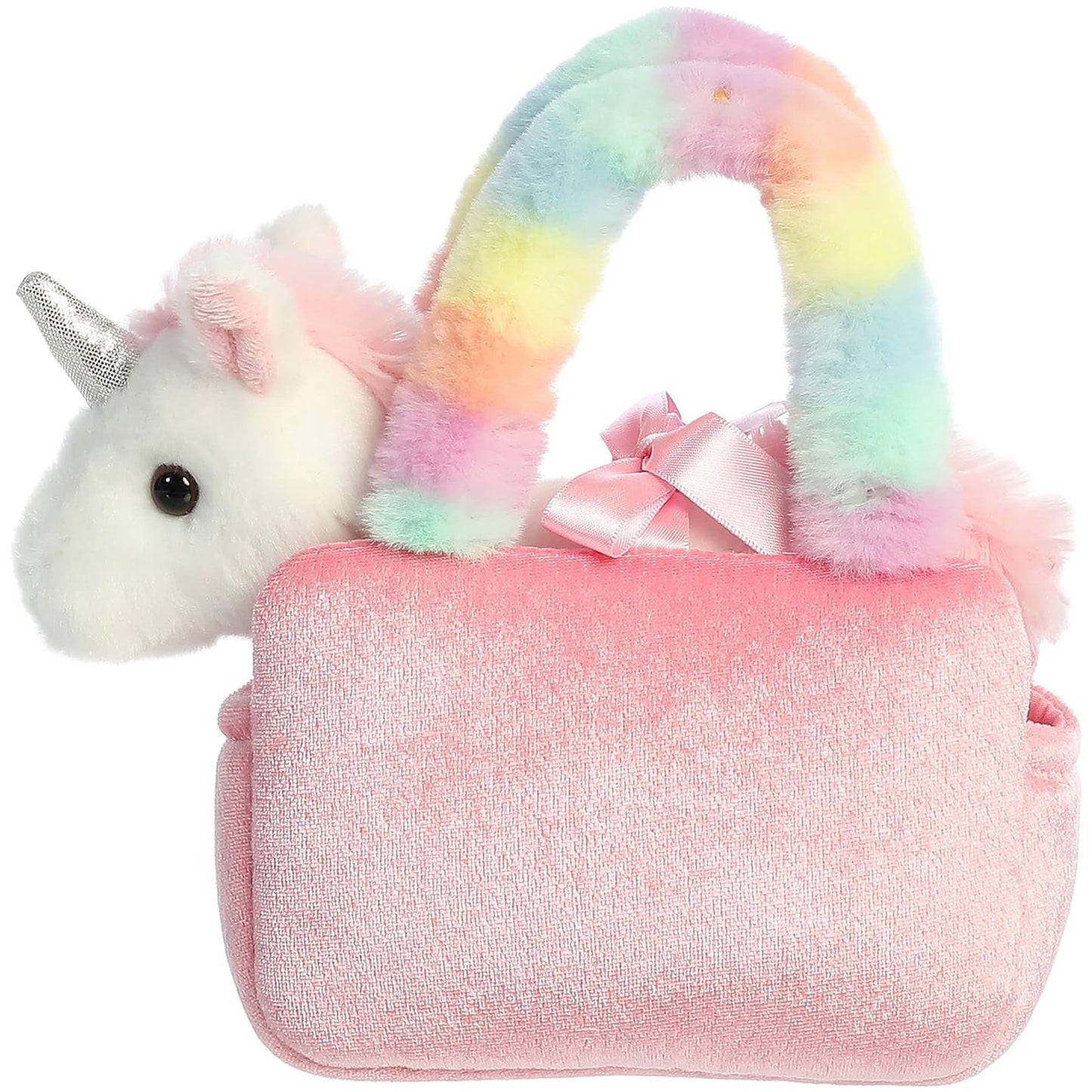 Aurora Fancy Pals Rainbow Love Pet Carrier 6 Inch Plush