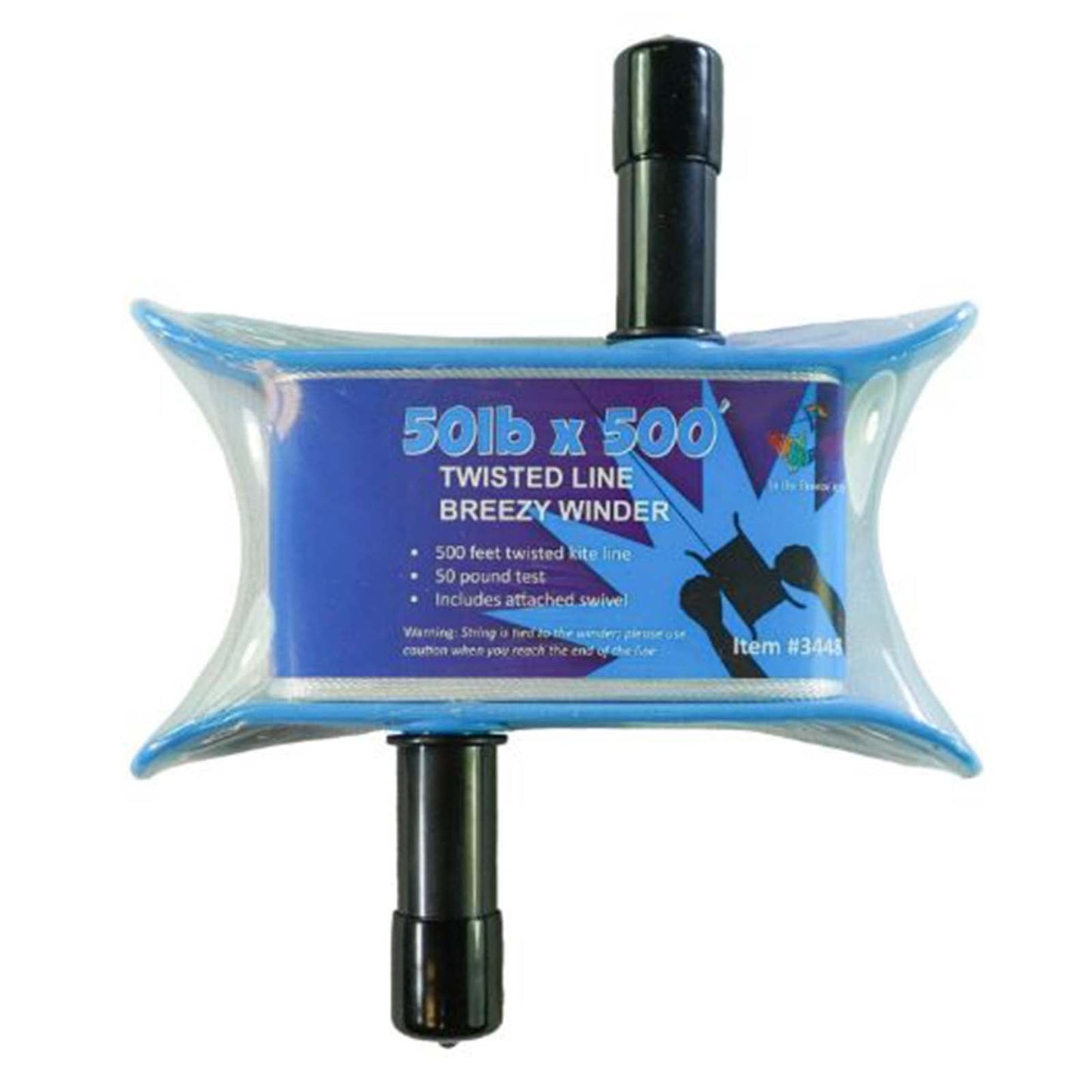 In The Breeze 50 lb x 500 Breezy Winder Aqua Kite Line