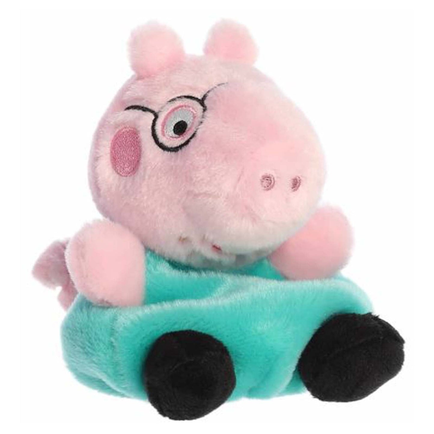 Aurora Palm Pals Peppa Pig Daddy Pig 5 Inch Plush Figure