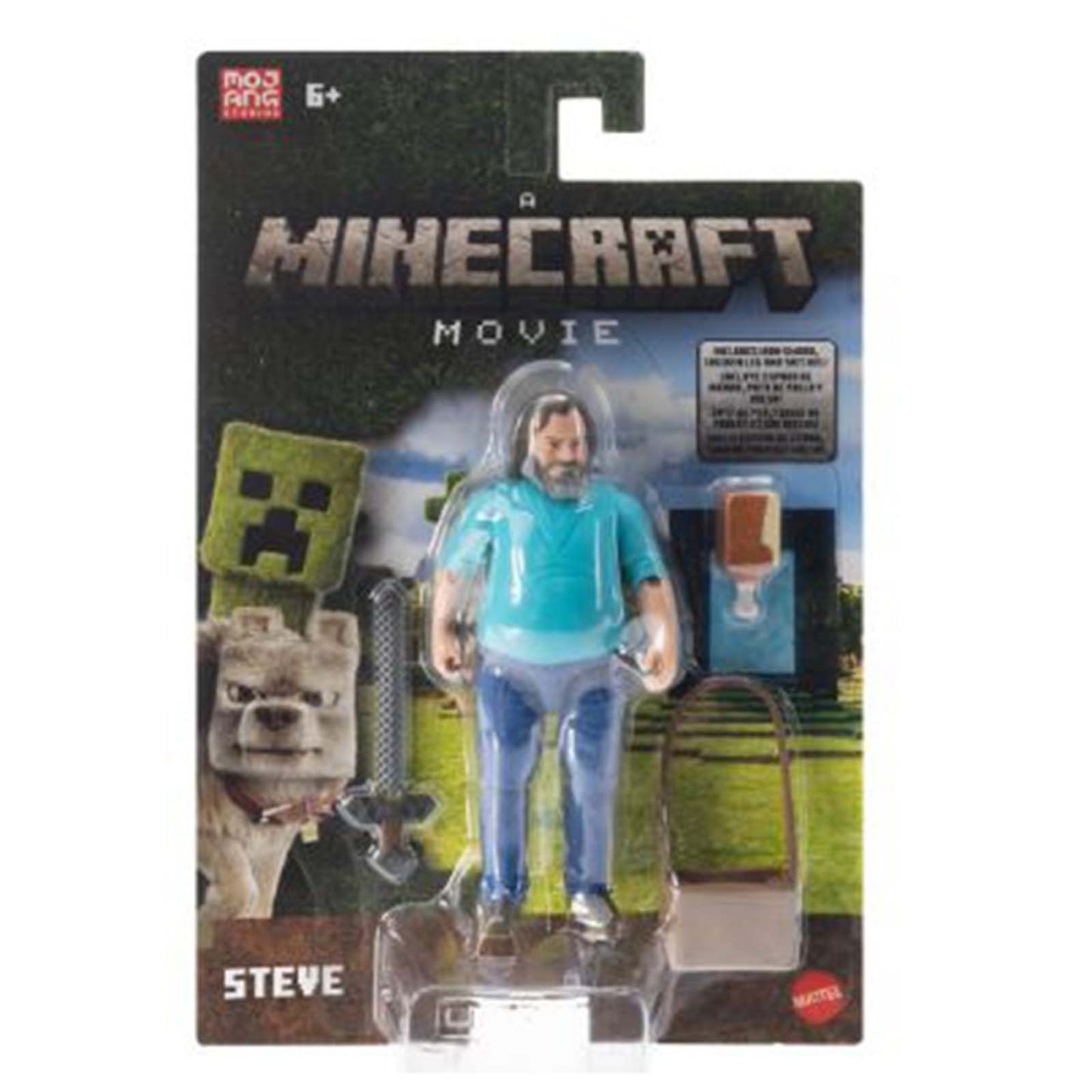 Mattel Minecraft Movie Steve Core Figure