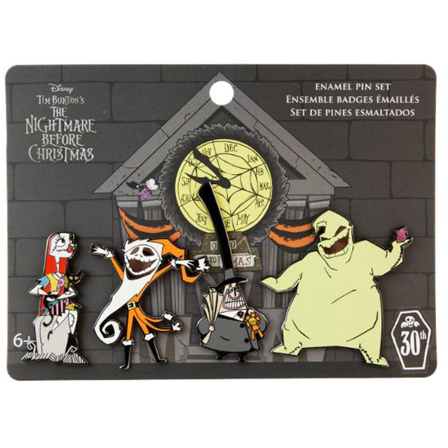 Loungefly Disney Nightmare Before Christmas 4 Piece Pin Set