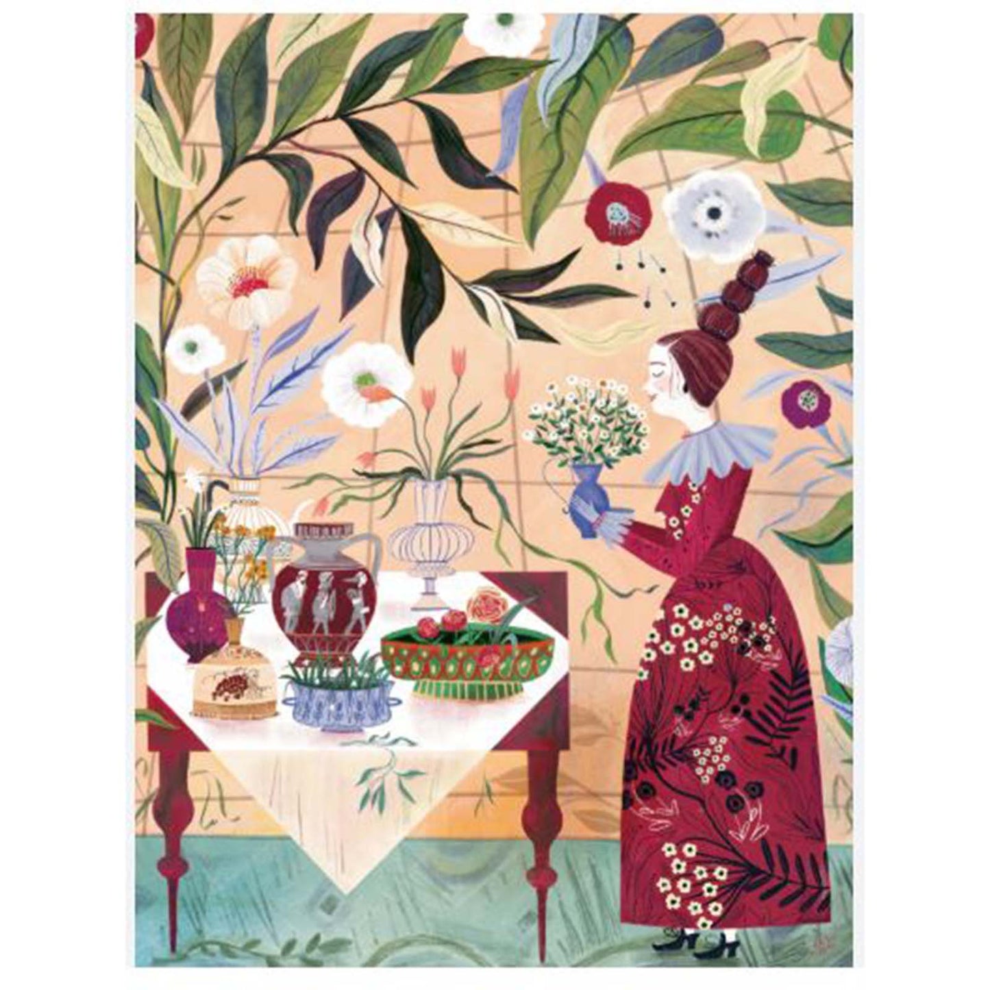 New York Puzzle Adelina Lirius Plant Lady 1000 Piece Jigsaw Puzzle